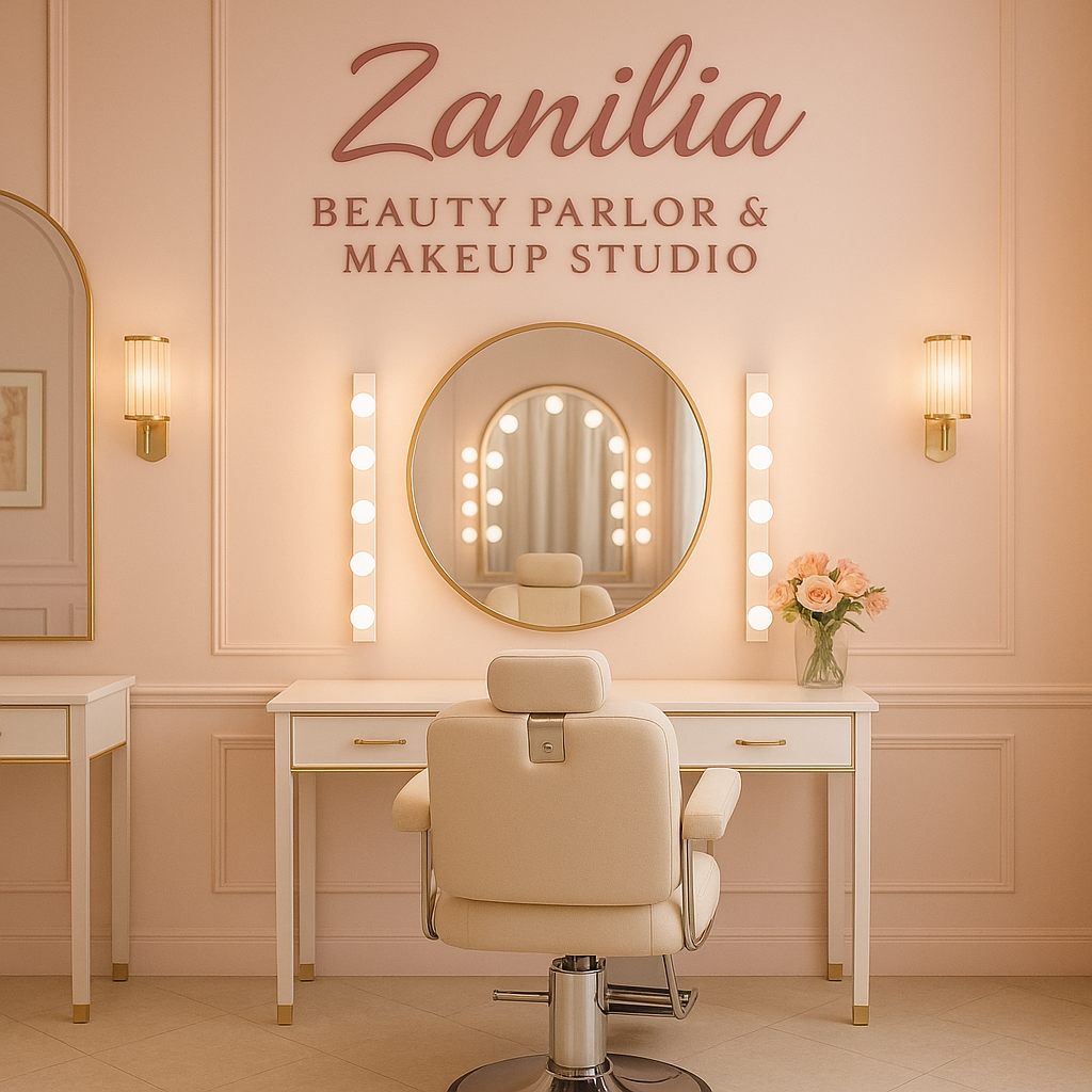 Zanilia Beauty Parlor Makeup Studio interior Kerala